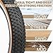 WEEROCK 20 Inch Bike Tire Two Pack 20 in Bicycle Tires Folding Bead Replacement Tyre, 20x2.125 Inch Wide Mountain Bicycle Tires with Inner Tubes for 20
