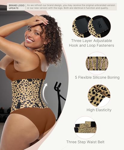 Image of FeelinGirl Waist Trainer Belt Waist Cincher Trimmer Ab Belt Tummy Control Body Shaper with Triple Wrap Women and Men