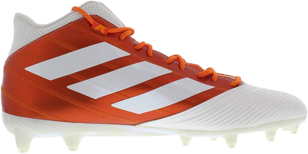 adidas Sm Freak Mid Mens Shoes Size 14, Color: White/Hyper Orange