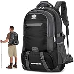 Aceshop 60L Lightweight Breathable Hiking Backpack, Waterproof Rucksack for Men Women, Trekking Camping Climbing Gifts