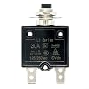 Compact Thermal Circuit Breaker with Push Button Manual Reset 5A 10A 15A 20A 25A 30A for Marine Transportation and Commercial Electrical Systems (30 Amp)