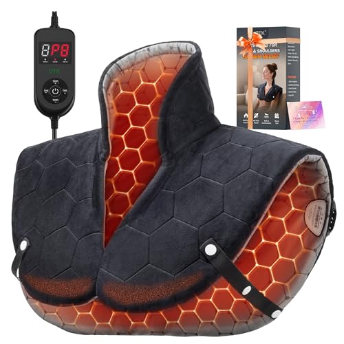 UTK 30s Fast Heating Pad for Neck and Shoulders and Back, 6X Deeper Penetrate, Far Infrared Heated...