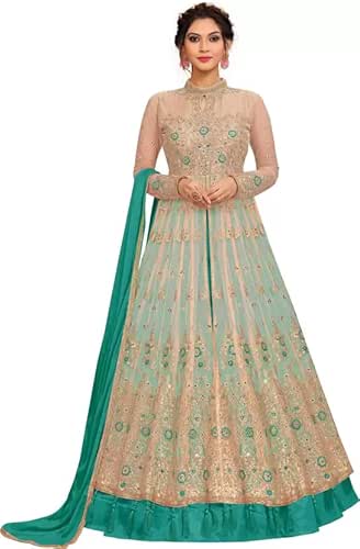 Indian/Pakistani Eid Special Party/Ethnic wear Georgette Straight Ghagra Style Salwar
