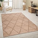 Estas alfombras naturales de tejido plano convencen con sus discretos motivos geométricos y su estética natural.