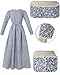 NSPSTT Prairie Dress Women Pioneer Dress Colonial Costume Women Amish Old Fashioned Floral Dresses