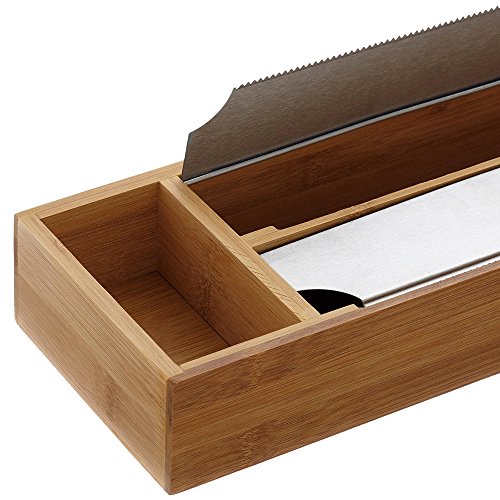 Foto von Kesper | Folienspender, Material: Bambus, Metall, Maße: 39.5 x 13 x 5.5 cm, Farbe: Braun | 58040 13