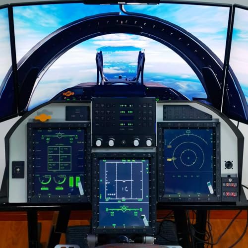 Image of 10.4-Inch Military-Grade LCD MFCD Display - Full-Size Multi-Function Color Panel for PC Flight Simulators Game, Compatible with JF-17, F /A-18 F16 in DC-S