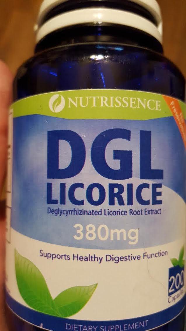 DGL Licorice 380mg 200 Capsules Deglycyrrhizinated Licorice Root Extract