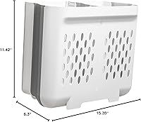 Vista 10 de Cabilock Cesta de lavandería de mimbre resistente cesta de lavado delgada