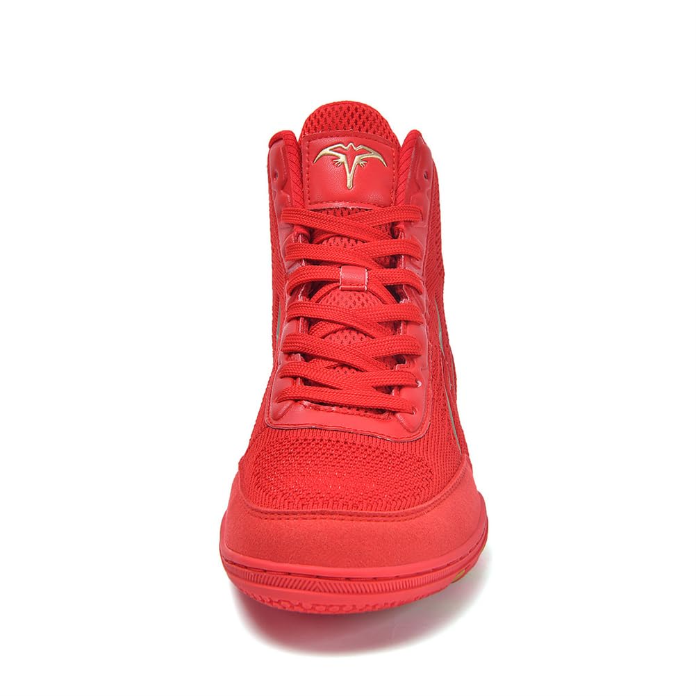 Scarpe da Boxe da Uomo Stivali da Fitness Zero Drop High Top per Powerlifting in Palestra