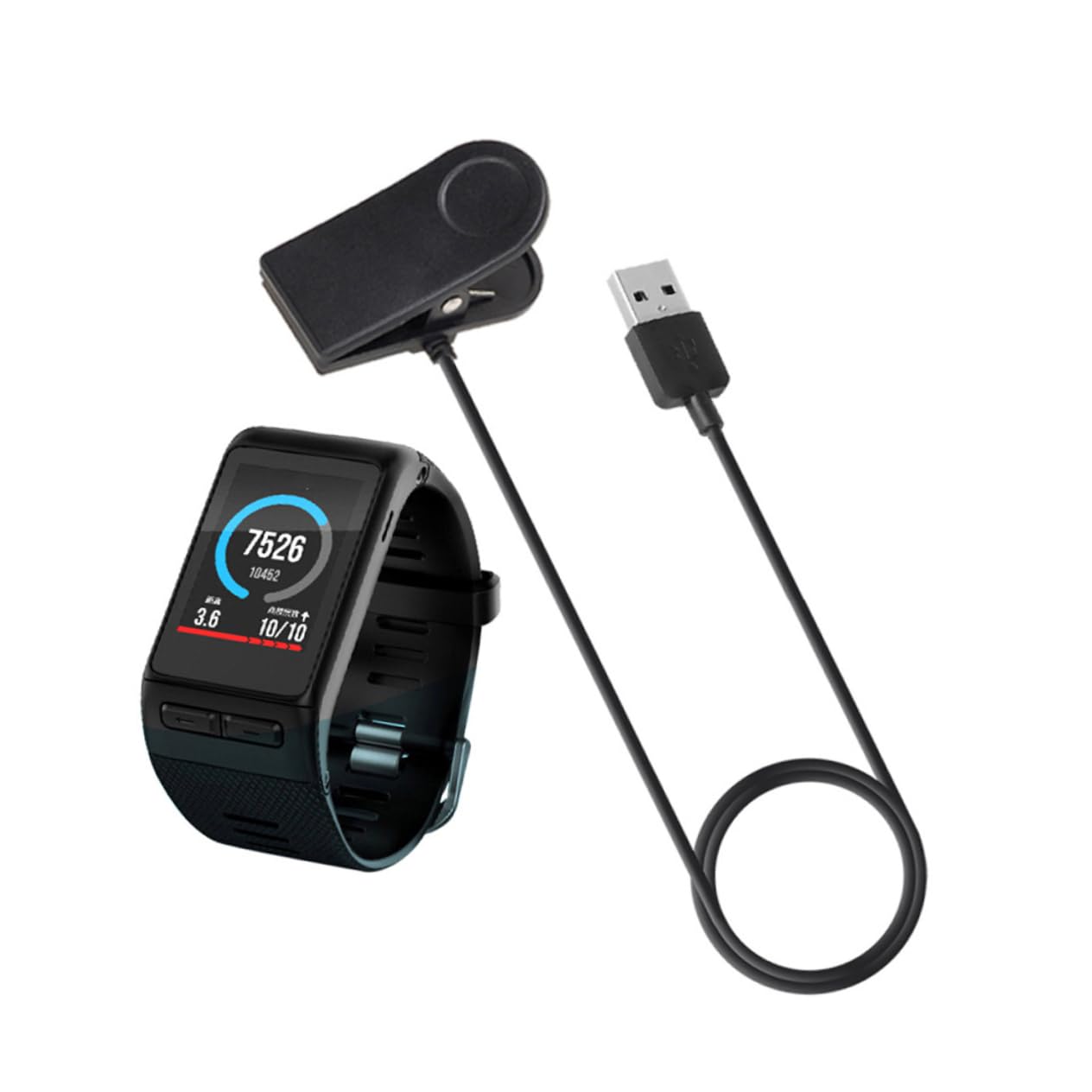 HEMOTON 3pezzi Caricatore Multi-funzione Per Smartwatch Clip Di Ricarica Compatibile Con Vivoactive Hr Cavo Usb Per Ufficio e Viaggi Design Compatto e Resistente Ricarica Veloce e Stabile