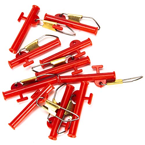 Balança de pesca, 10 peças de equilíbrio portátil de plástico com pinos de aço inoxidável - Preto