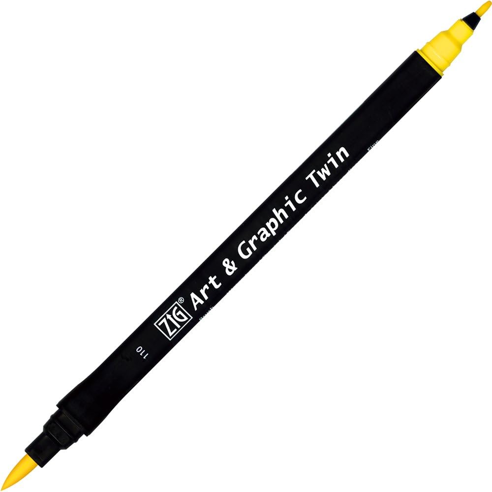 Zig ART & GRAPHIC TWIN 110 MID YELLOW PACK OF 2