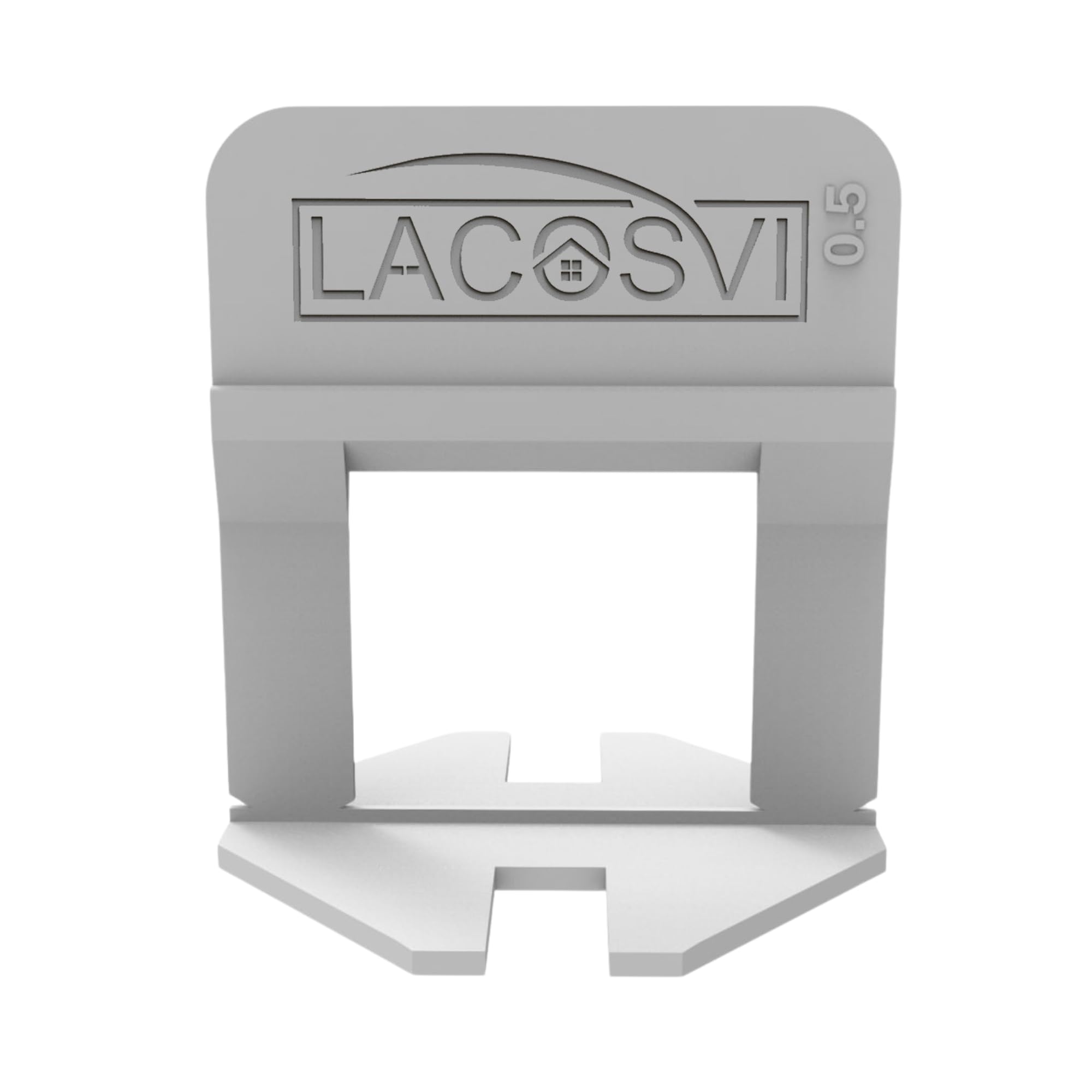 Clips Niveladores de Piso y azulejos De 0,5mm, de Ancho Incluye 1000 Piezas Separadoras de Junta, Sistema de nivelación sin Labios para profesionales del Alicatado y Bricolaje Color Blancas (0.5 mm)