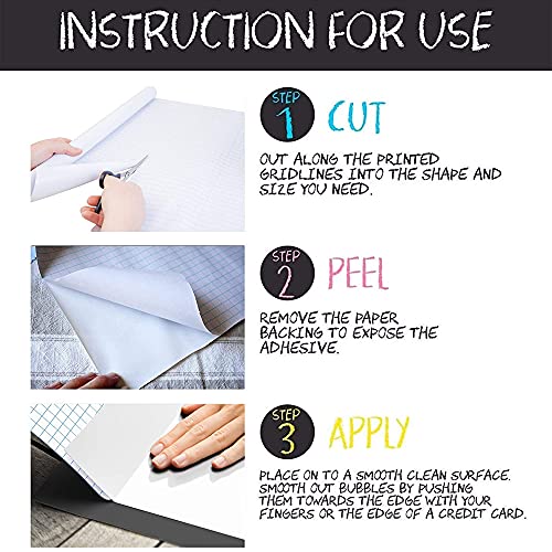 Rotolo di carta adesiva per lavagna bianca, 44 x