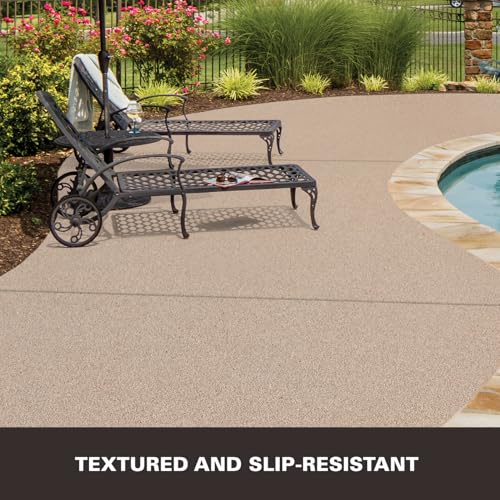 Image of KILZ Decorative Slip-Resistant Concrete Coating, Tan, 1 Gallon