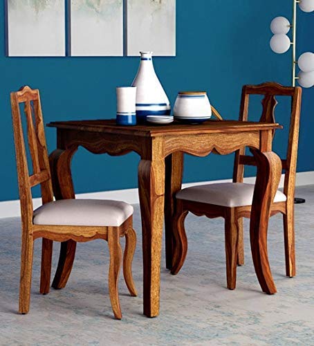 Krafting Kustoms Wooden Furniture Sheesham Wood 2 Seater Dining Table ...