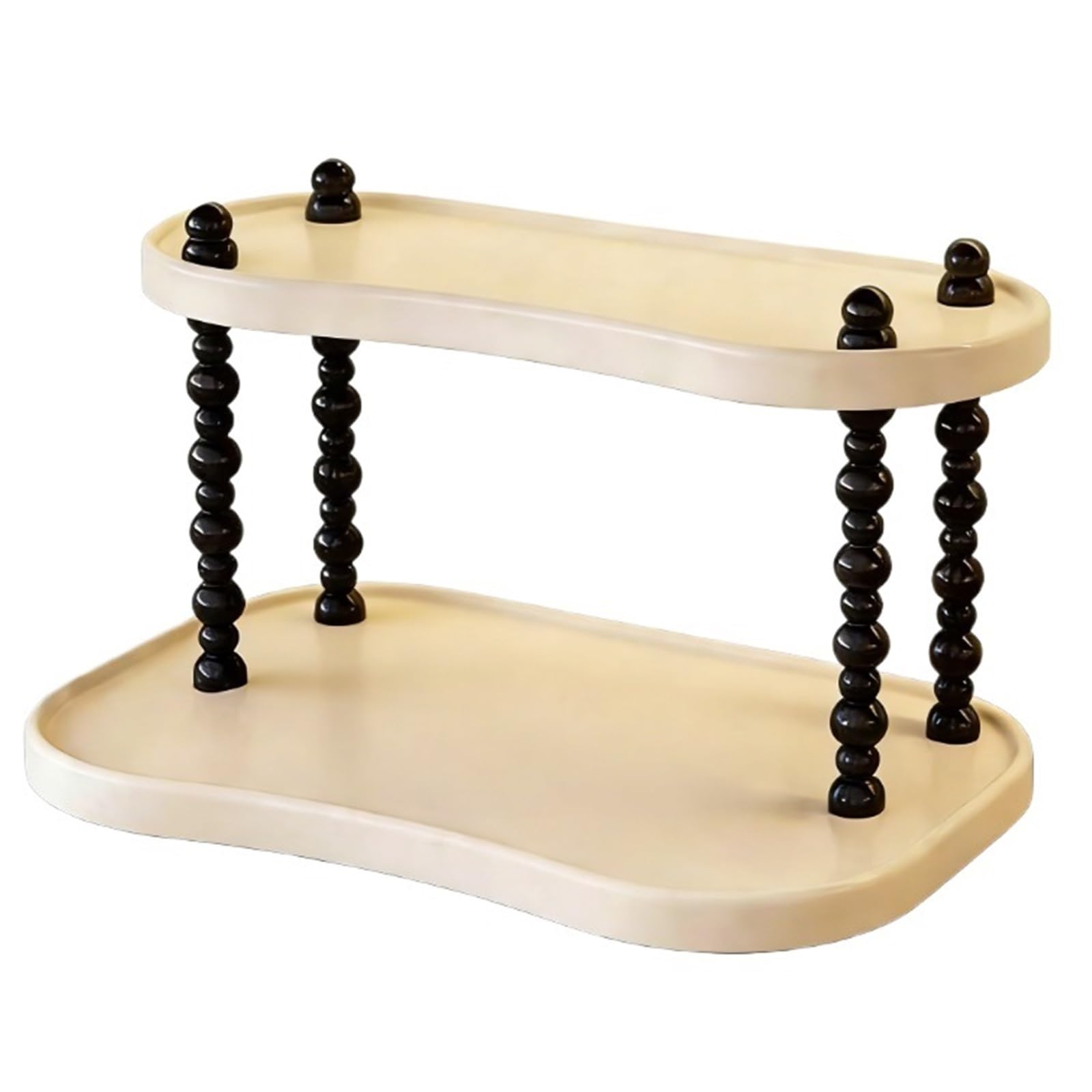CFY652 in-Vehicle Cup Holder Dining Table Storage Water Cup Desktop Double-Layer Cream Style Adjustment