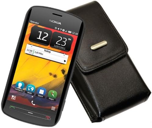 Vertical Case for Nokia 808 PureView/KOECHER Pouch Case Leather Case Vertical Case with Belt Loop on Back