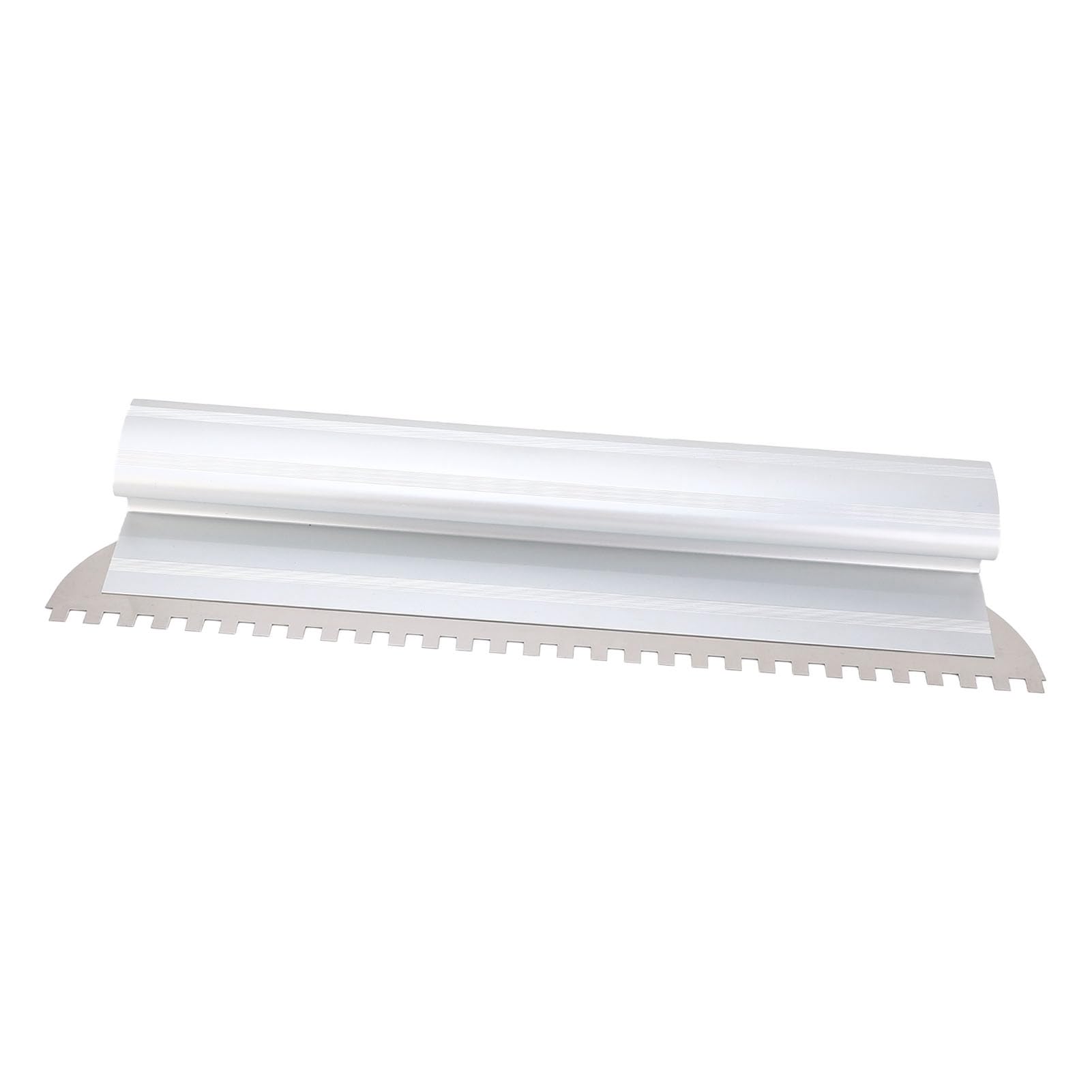 Paleta de Muesca Cuadrada Esparcidor Adhesivo de Aleación de Aluminio de Acero Inoxidable Duradero para Suministros de Azulejos para Contratistas Profesionales Artesanos (24 pulgadas)
