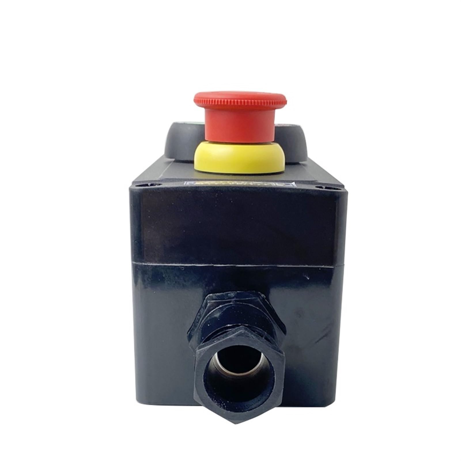 Caja de interruptor de botón pulsador de plástico grueso 3P, luz indicadora, parada de emergencia, contacto plateado, 1 Uds.