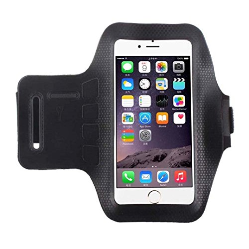 iPhone 7 Plus Armband,AutumnFall Sport Running Exercise Gym Sportband Case for Apple iPhone 7 Plus, with Key Holder (Black)