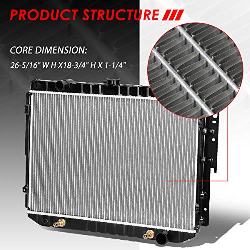 Image of Auto Dynasty 1707 Radiator for 80-03 Dodge B-Series Ram Van Town Country
