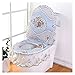 XMYINGWEI stuoia Toilet Cuscino Set Set di Sedile for sedili for la Toilette in Pizzo Europeo Sedile for la Pulizia con Cerniera Sedile Sedile Sedile for Sedile Spia (Color : Sky Blue)