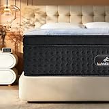 Lomeluous Queen Mattress, 14 Inch Hybrid Mattress Queen Size with 4 Layers Premium Gel Memory Foam and 7-Zone Pocketed Coils, Edge Support, Medium Firm for Cooler Sleep, Pressure Relief, Back Pain