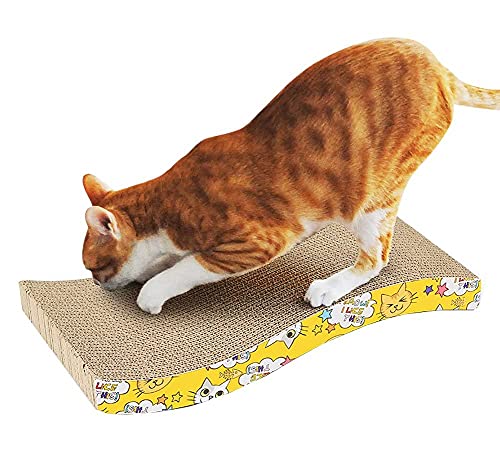 Woofy Cat Cat Scratcher Pad with Catnip - Cat Cardboard Scratch Durable Scratching Pad Reversible Colour May Vary (B09FTGCCJT) Amazon Price History, Amazon Price Tracker