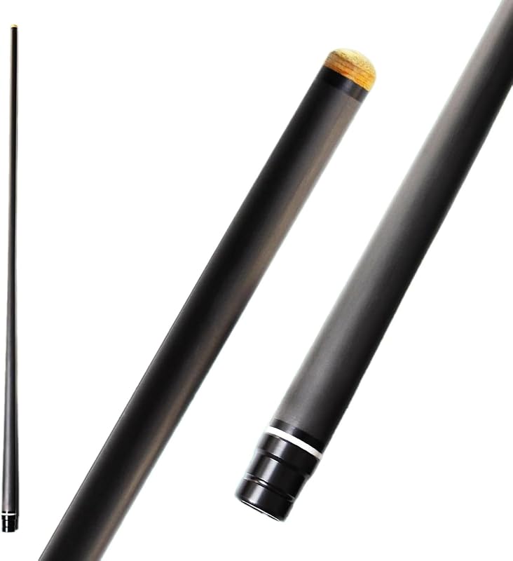 29 インチ ビリヤードキュー前肢 73.7cm カーボン単軸シャフト 低偏転 12.5mm/11.8mm 115g ステンレス製ジョイント 軽量 交換用 （ブラック）