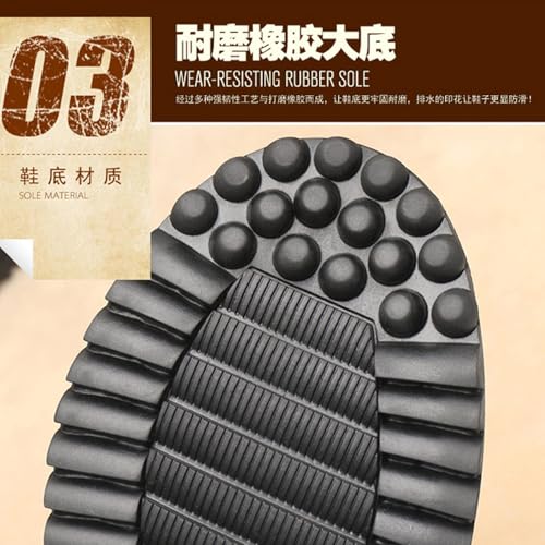 Men's Genuine Leather Printed Lace-Up Platform Ankle Boots Luxury Round Toe Soft Bottom Mid-top Dress Boots Winter Comfortable and Warm Leather Boots4