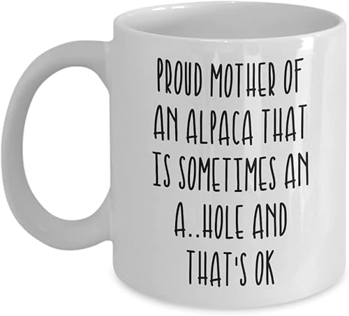 Miniatura 1 de Taza de café de alpaca, mamá de alpaca, regalos divertidos de alpaca para mujeres, linda taza de alpaca, regalos para amantes de la alpaca,