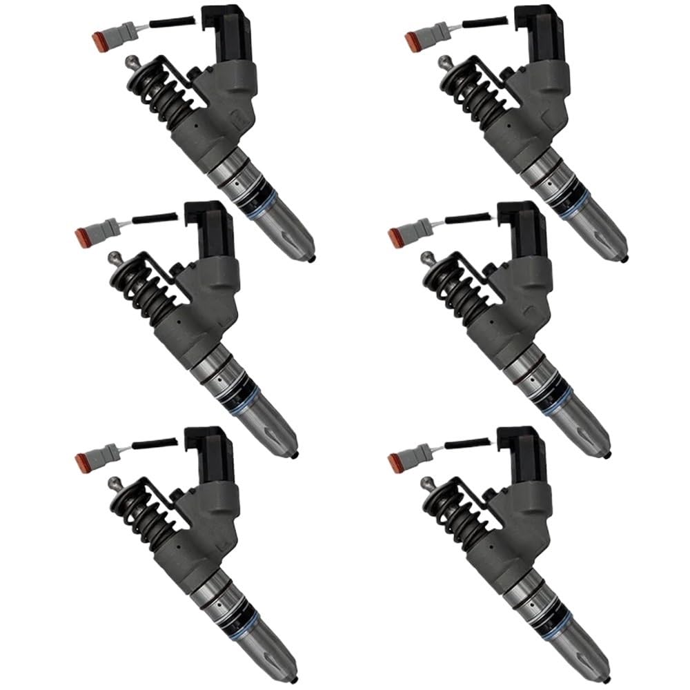 Fqqkma One Color Fuel Injectors 6Pcs Diesel Fuel Injector 3411754Rx 3411754Px For M11 For Ism11 For Qsm11 For Celect For Plus For Ism Cm570 Engine