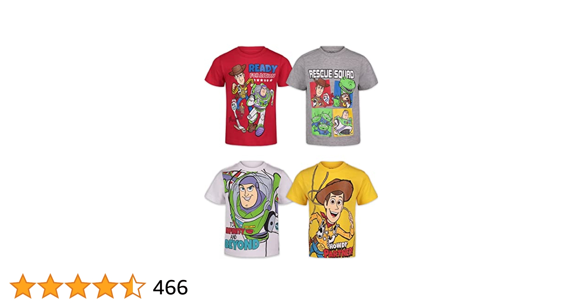 Amazon | ディズニー トイストーリー 幼児 男の子 半袖 4枚