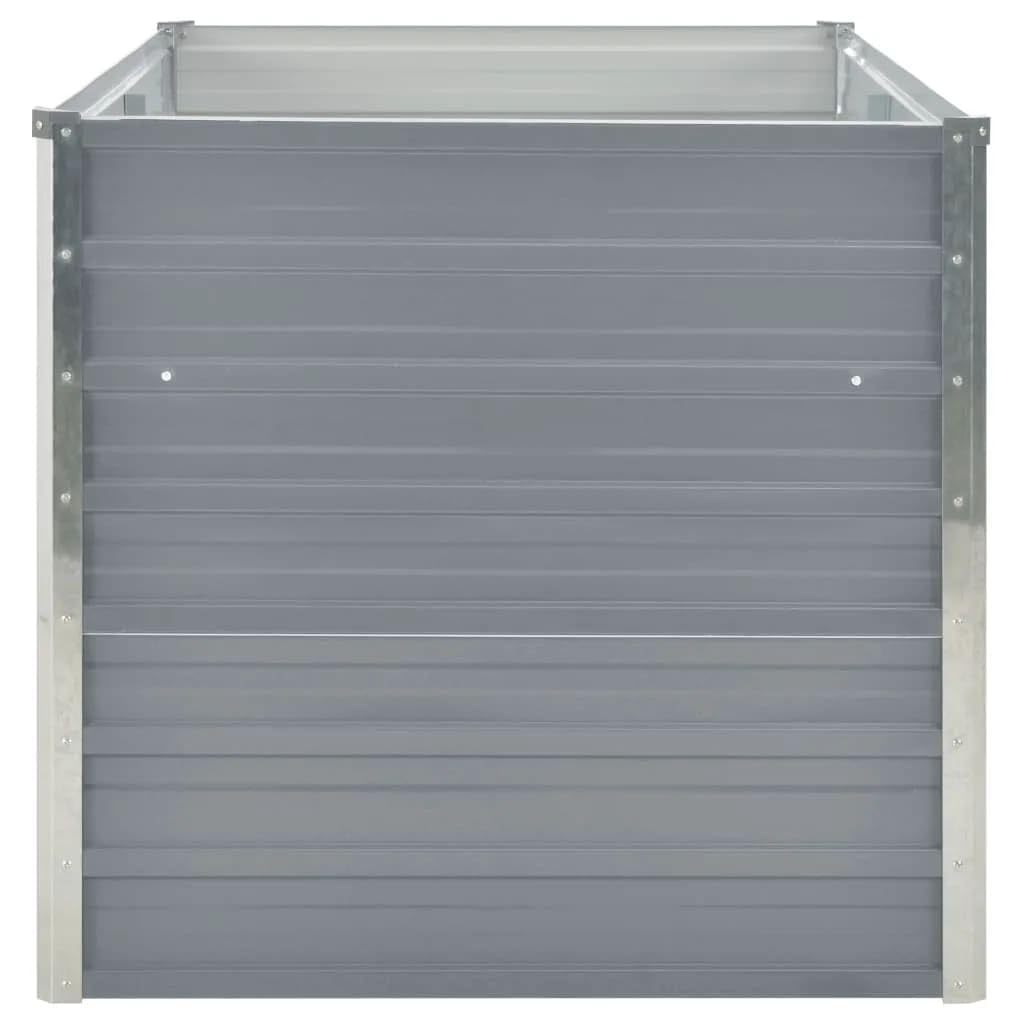 Gartenregal Kräuterbeet Pflanztisch Balkonschrank Hochbeet 160 x 80 x 77 cm Verzinkter Stahl Grau Ideale Lösung für platzsparendes Gärtnern und gesunde Pflanzen
