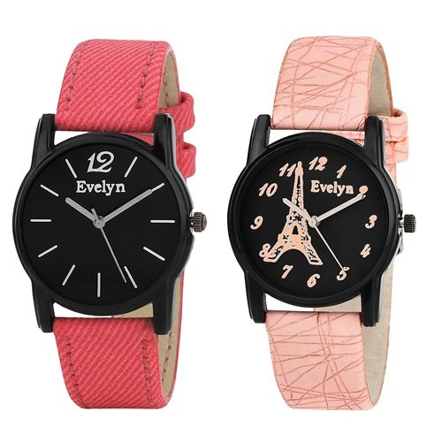 Evelyn Black dial Watch for Sisters Friends Collage Friends (B077N1QWZW) Amazon Price History, Amazon Price Tracker