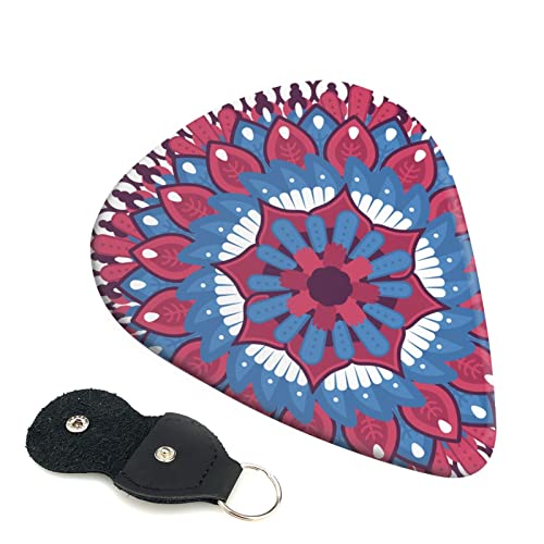 ギターピック 6枚セット 0.46mm 0.71mm 0.96mm エレキギター ベース用ピック ウクレレ ギター ABS素材 エレクトリック アコースティック 弦楽器 初心者 トライアングル ピック( ダチョウ の葉 )