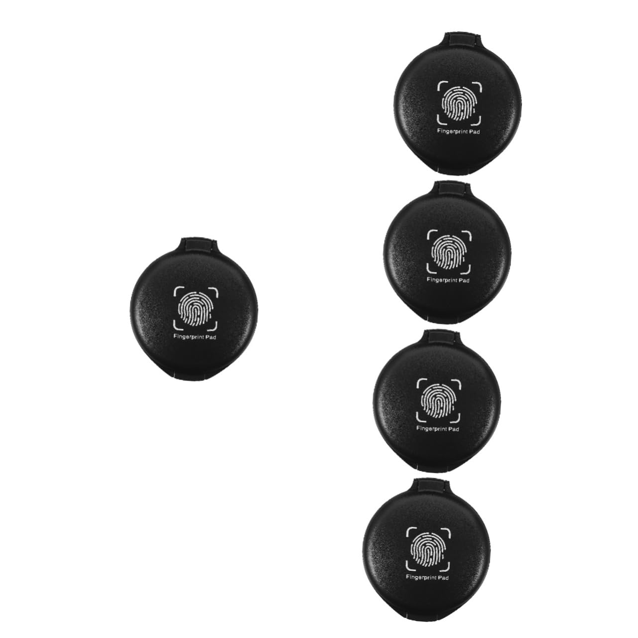 5 Piezas Portátil Almohadilla De Tinta Para Huellas Dactilares Almohadilla De Sello De Huellas Dactilares Almohadilla De Tinta Lavable Almohadilla De Sello Financiero Mini