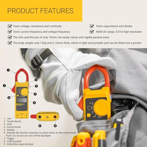 Image of FLUKE 301A - 400A AC - SLIM & COMPACT CLAMP METER (without Test Leads)