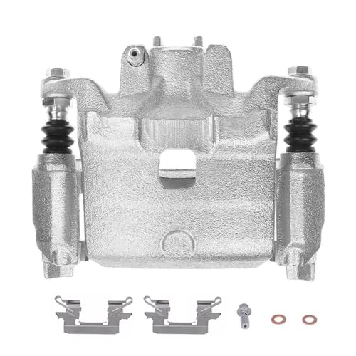 Image of Detroit Axle - Front Brake Calipers for 2013-2021 Nissan Altima 2014-2017 Leaf, 2014 2015 2016 2017 2018 2019 2020 Disc Brake Calipers with Brackets Assembly Replacement