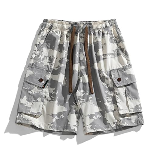 Short de plage CLSDRZC à coupe droite ample, le vêtement d'été ultra léger pour homme