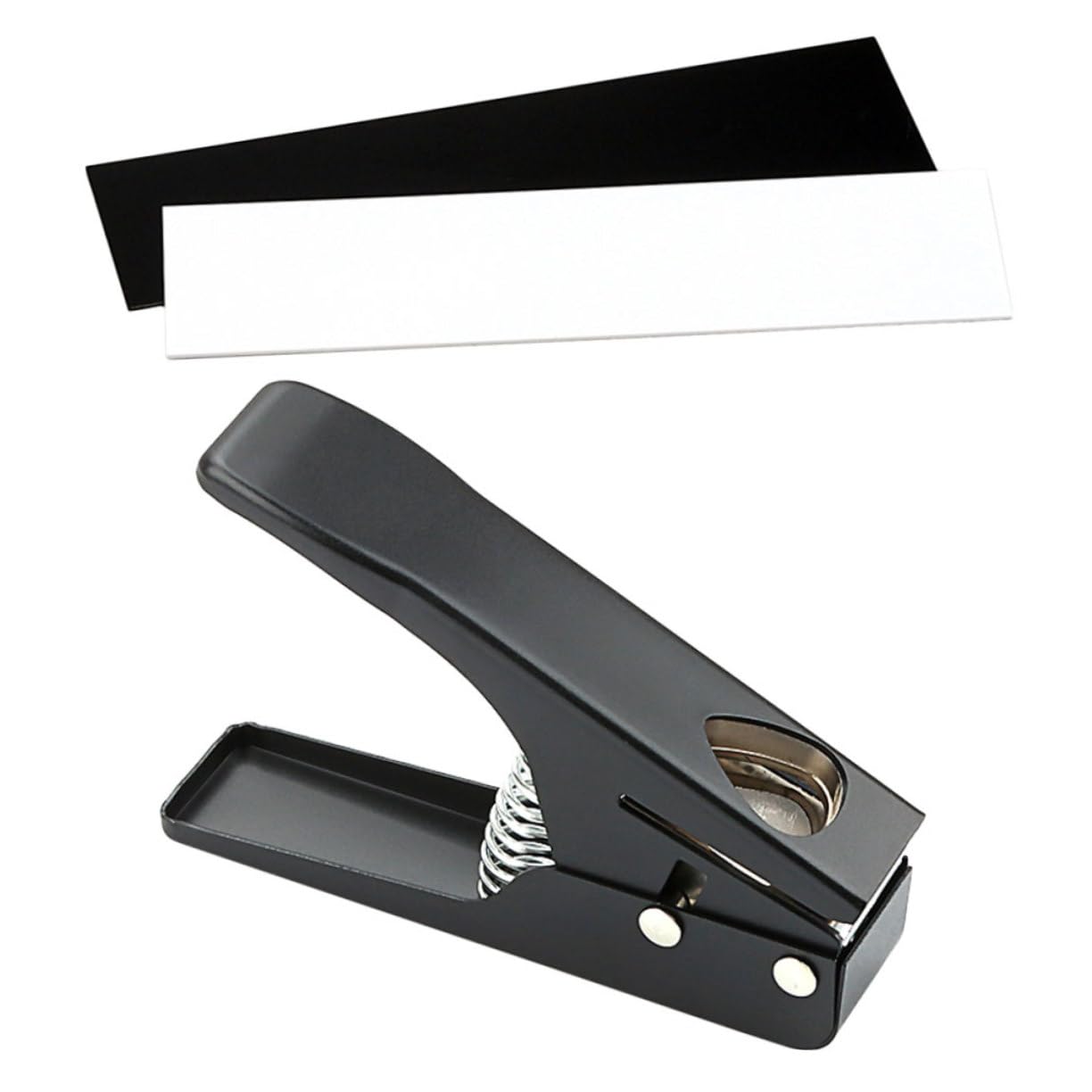 Punzone per Plettri Chitarra Nero, Kit Maker DIY R26e | Metallo e Plastica, per Musicisti e Professionisti, Portatile Design a Foro