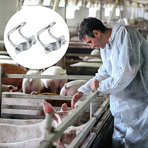 DOITOOL 4Pcs Tubulação Da Grampo De Aço Galvanizado Tubo de Cruz Fivela U Clipe Suporte para Pratele