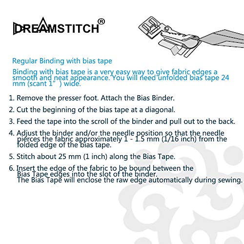 Dreamstitch Pie Prensatelas Para Cinta Bies Pfaff miniatura 2
