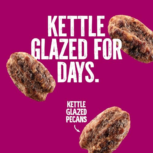 Image of Emerald Nuts Kettle Glazed Pecans (1-Pack), 5oz Resealable Bag, Kosher Dairy Certified, Non-GMO, Contains No Artificial Preservatives, Flavors or Synthetic Colors