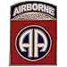 MEDALS OF AMERICA EST. 1976 82nd Airborne Division 1 inch Enamel Pin