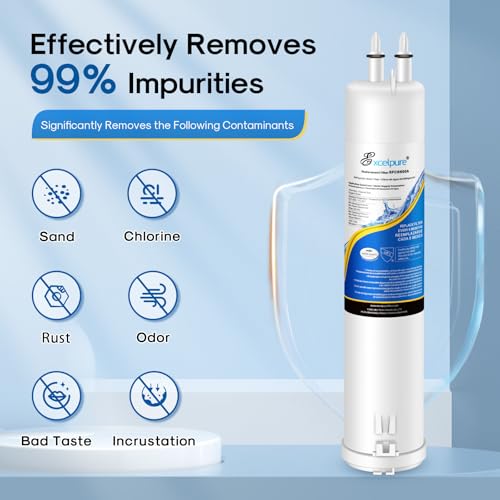 Image of EXCELPURE EDR3RXD1 Compatible with Everydrop Filter 3, 4396841, 4396710, Kenmore 46-9083, 46-9030, 9030, 9083, KAD3RXD1, WHR3RXD1 Refrigerator Water Filter, 3PACK