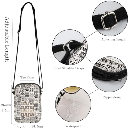 WCGXKO Nana Crossbody Purses Bag Grandma Gift Grandmother Messenger Bag Mimi Gigi Merchandise2
