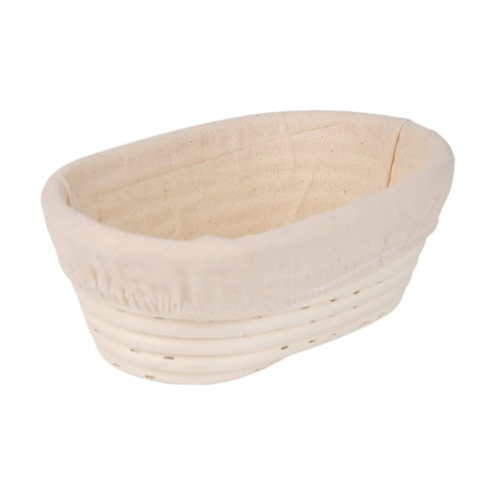 Banneton redondo u ovalado for panadero casero, cesta a prueba de pan, fermentación masa ratán Natural, herramientas for hornear Para Pan(Oval-17X12X6cm)